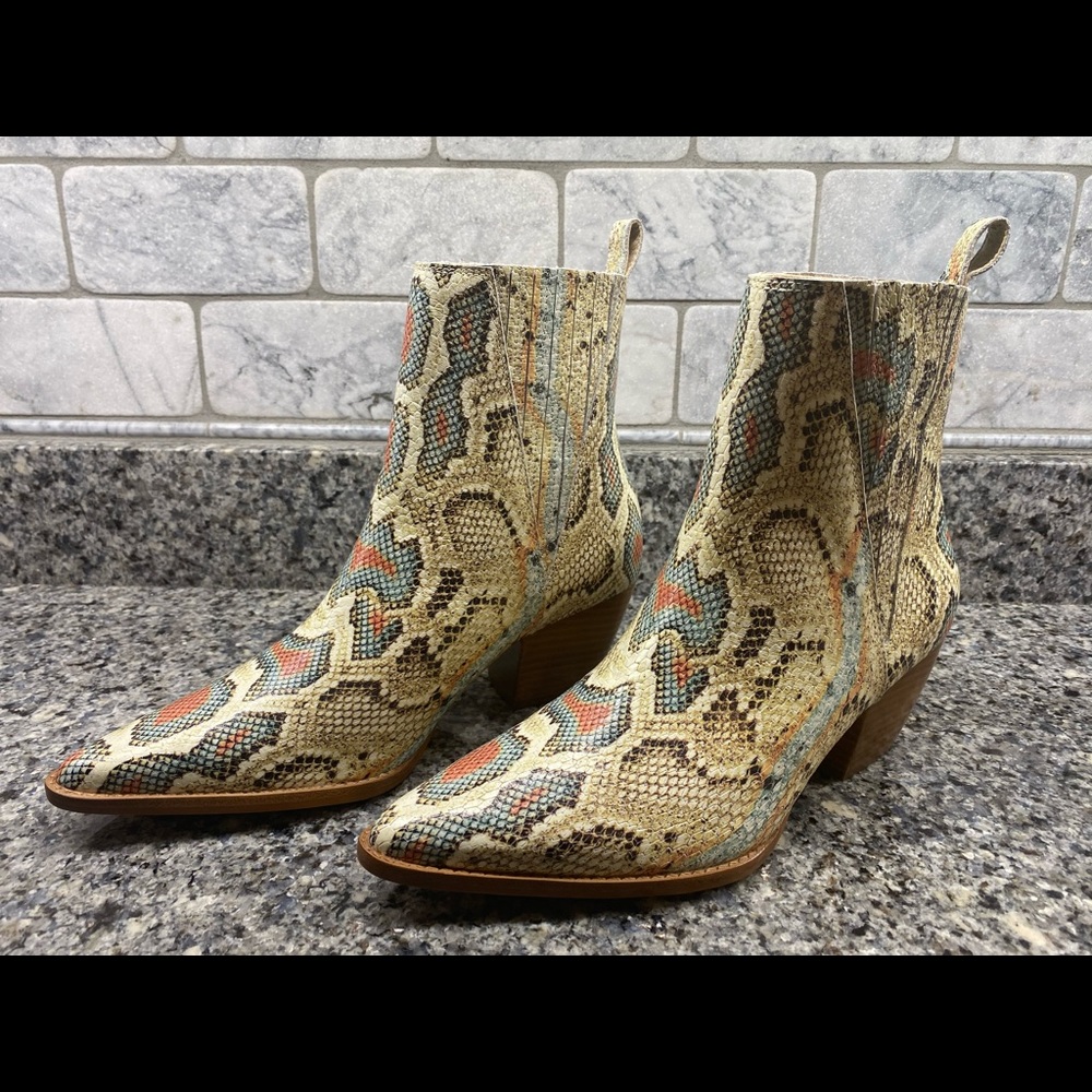 Snake skin boots